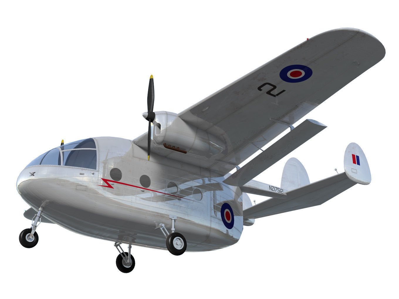 Miles Aerovan 3D model_3