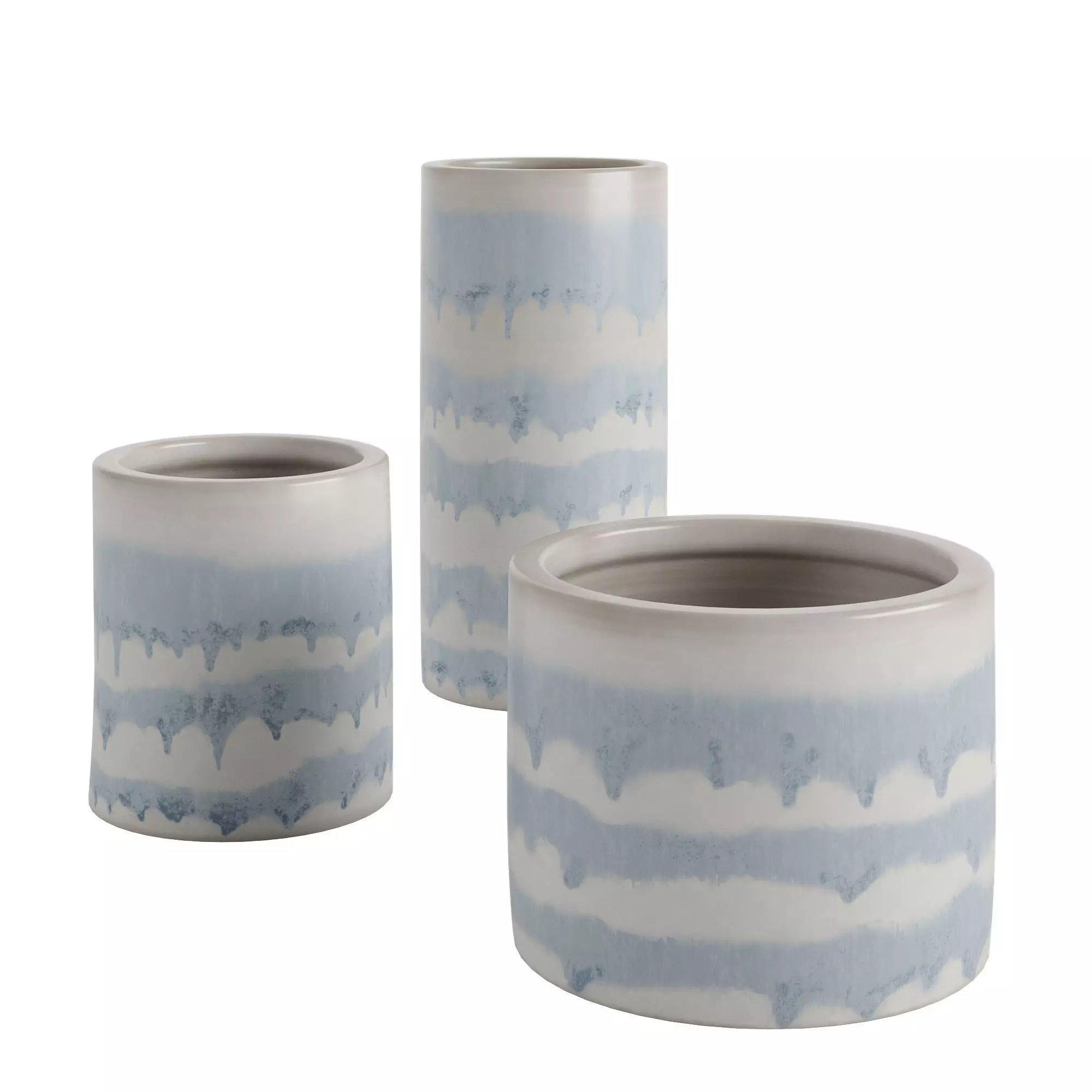 Light Sky Blue or White Vase 3D model_0