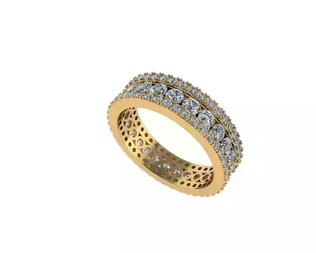 Women diamond ring 3d render