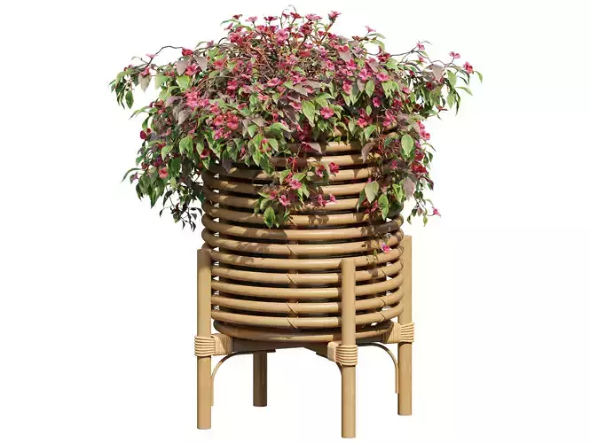 Rattan planter 03