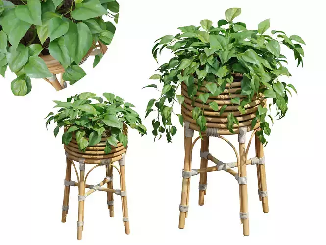 Rattan planter 04