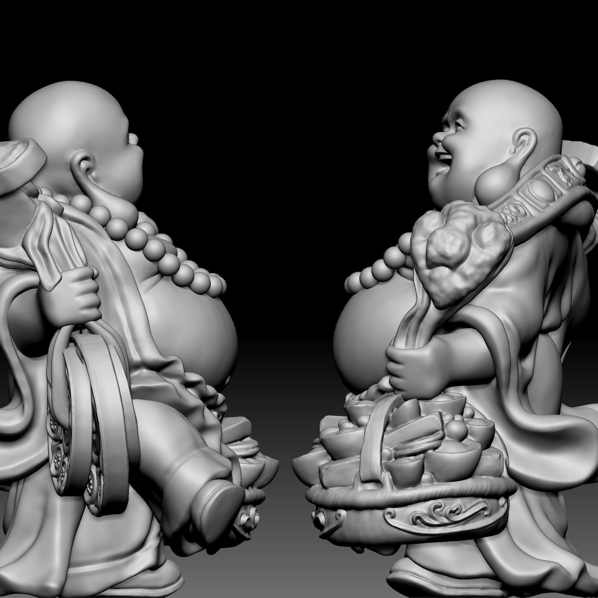 God of wealth 060 3D print model_5