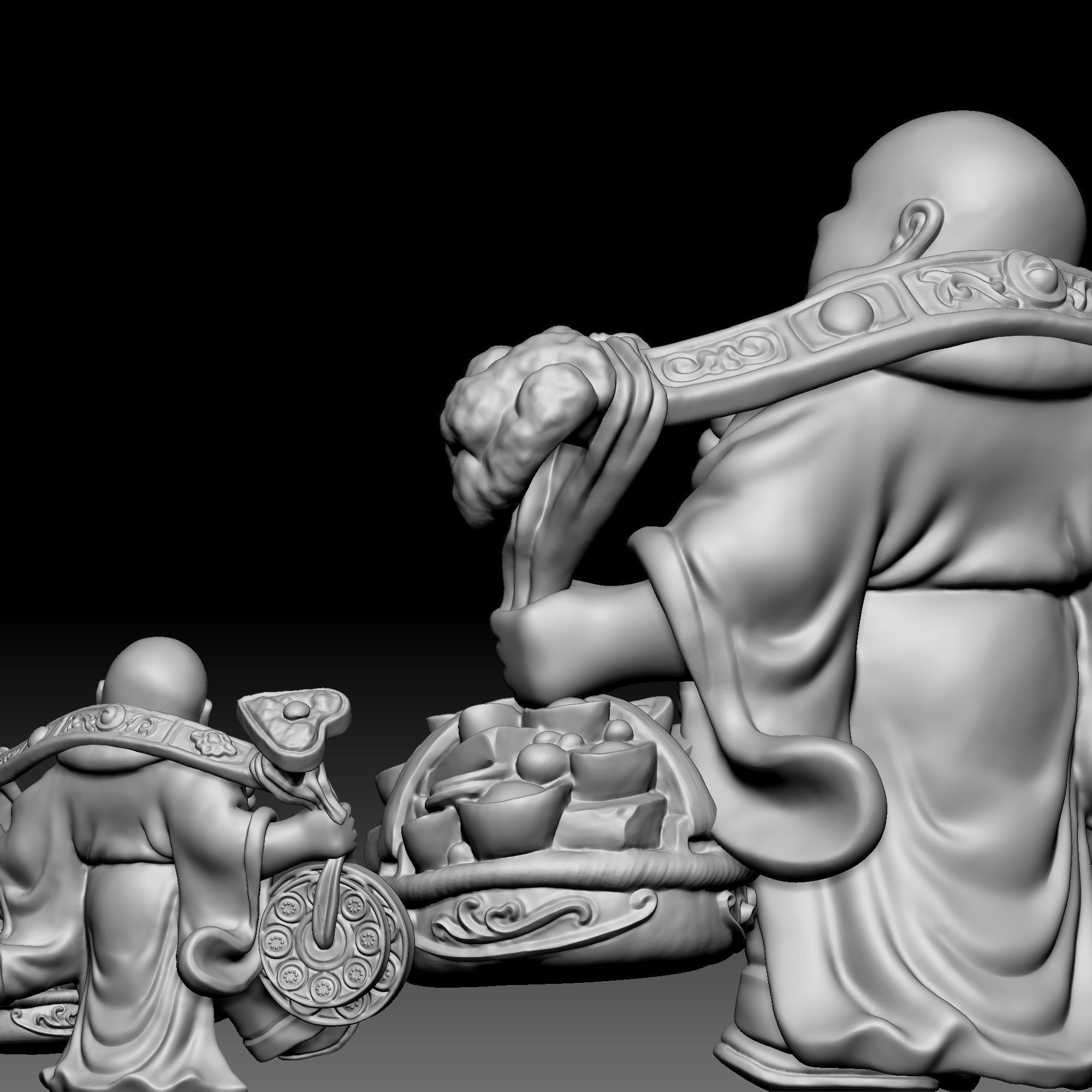 God of wealth 060 3D print model_4