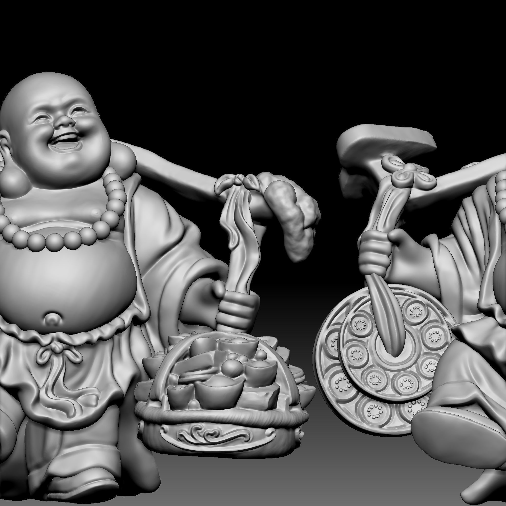 God of wealth 060 3D print model_6
