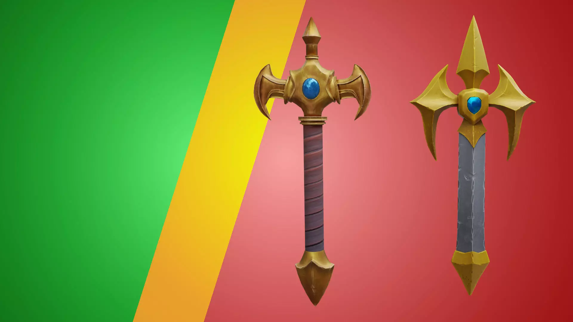 Stylized Weapon Free low-poly 3D model