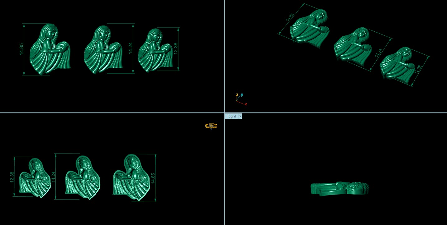 30 high-quality STL files of mixed jewelry designs 3D print model_23