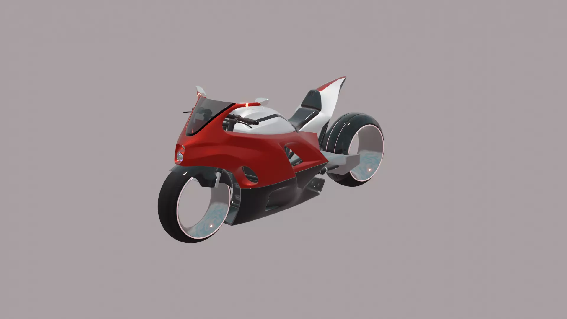 Heavy Bike Low-poly 3D model_0