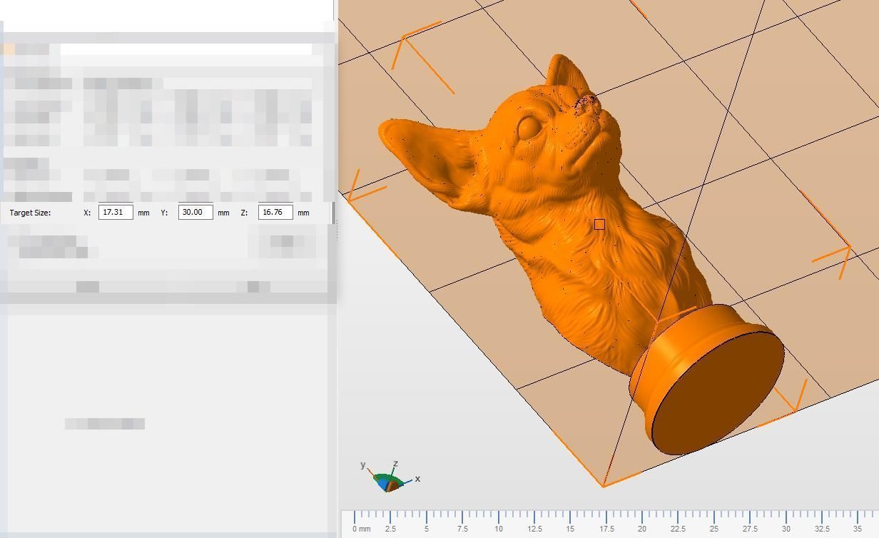 Chihuahua bust 3D print model_24