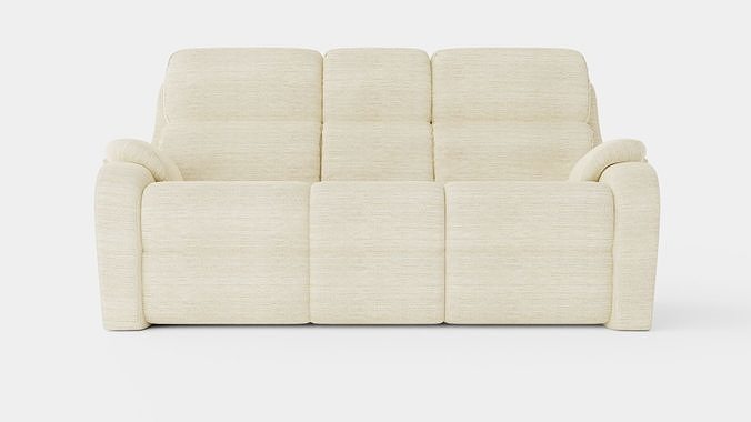 Jute Sofa Low-poly 3D model
