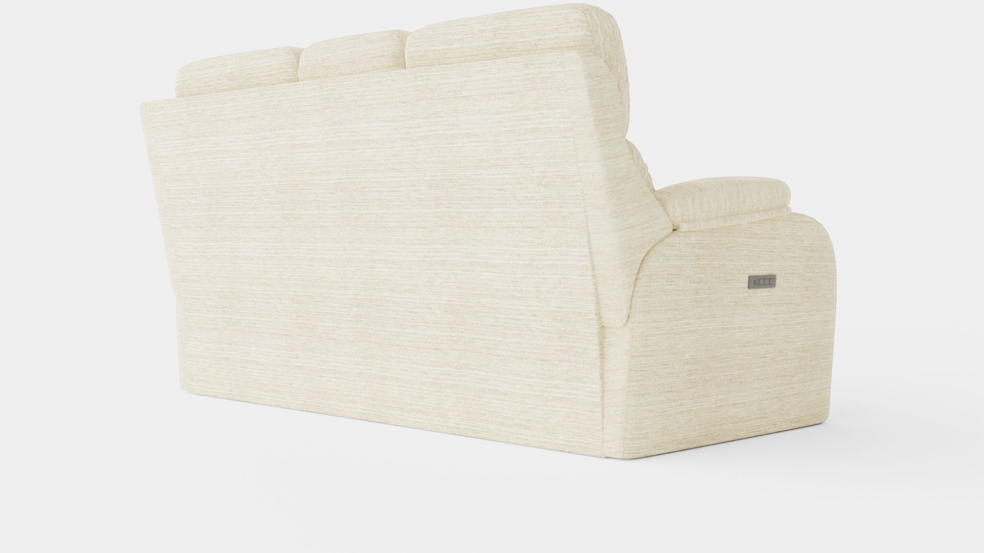 Grey Sofa Low-poly 3D model_3