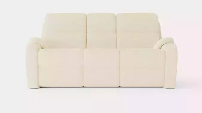 Linen Sofa Low-poly 3D model