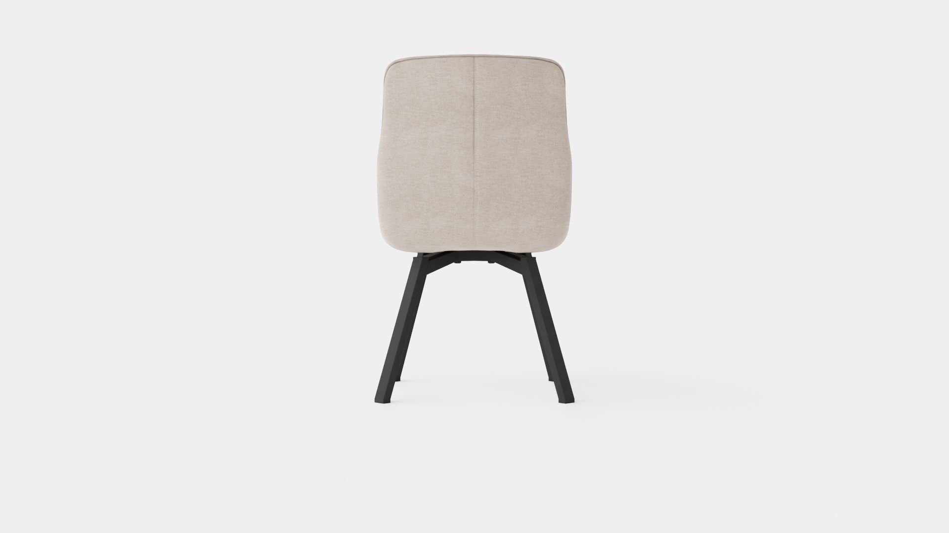 Upholstered Dining Chair Low-poly 3D model_4