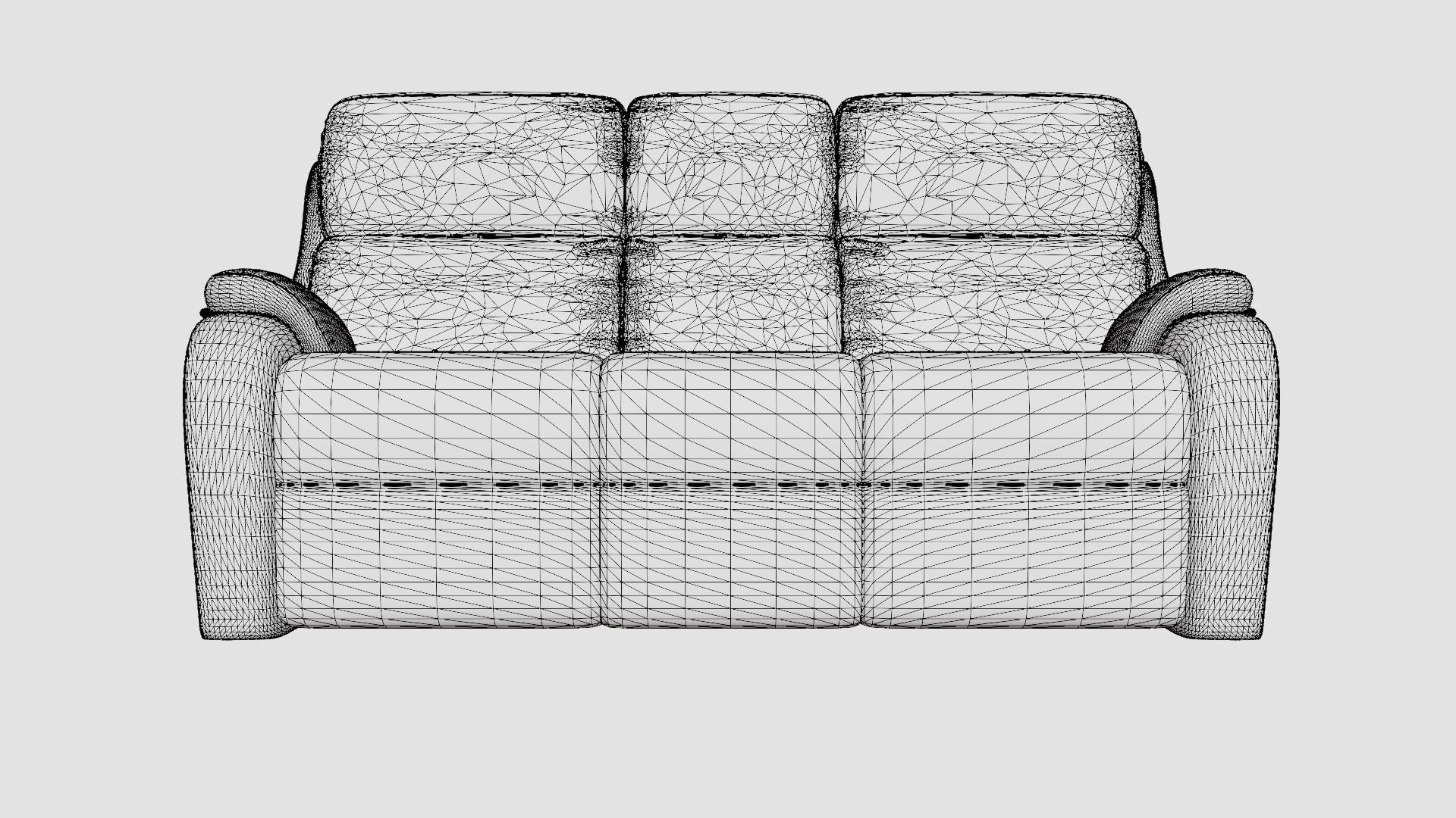 Slate Sofa Low-poly 3D model_6