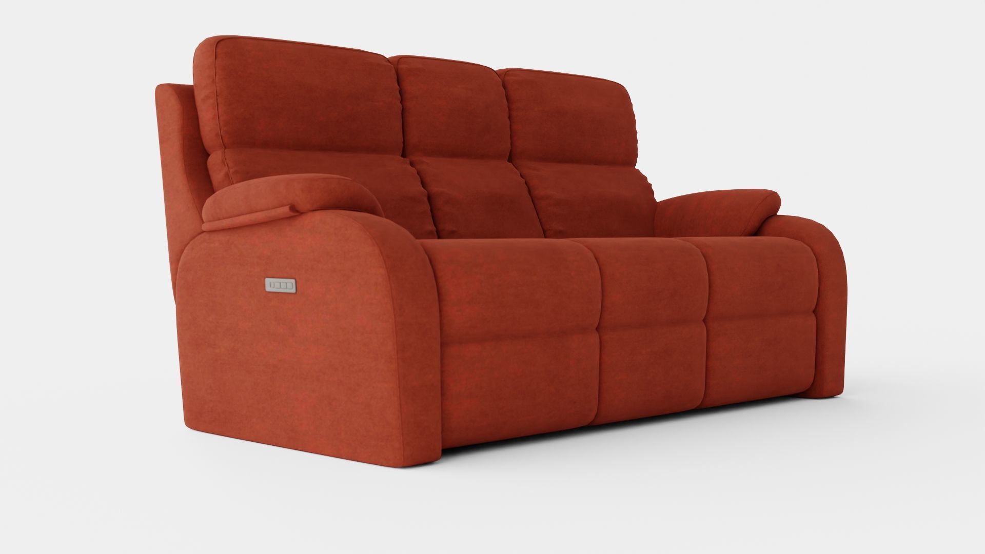 Umber Sofa Low-poly 3D model_1