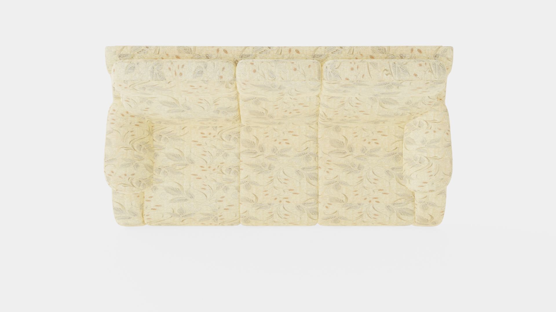 Beige Sofa Low-poly 3D model_5