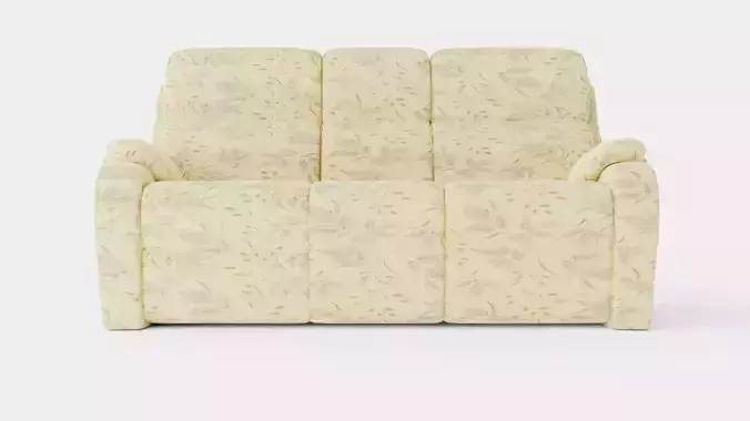 Beige Sofa Low-poly 3D model