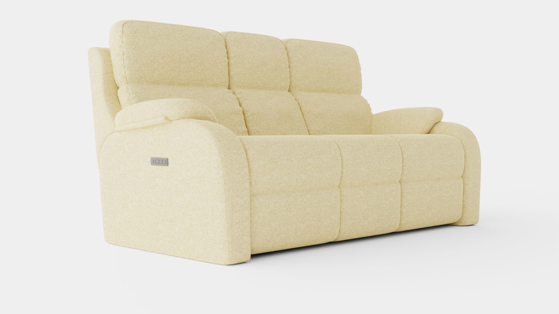 Jute Sofa Low-poly 3D model_1