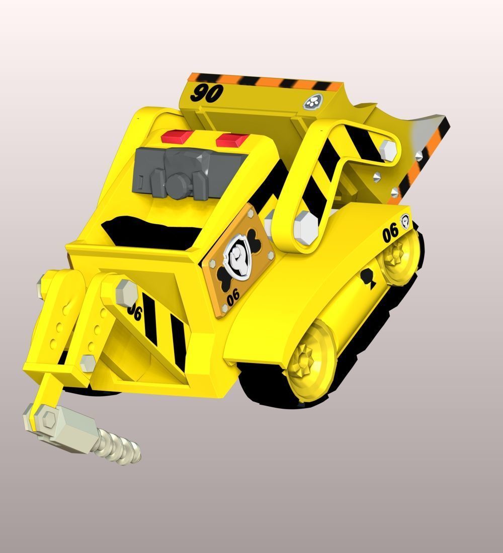 Rubble Bulldozer - PAW Patrol 3D print model_4