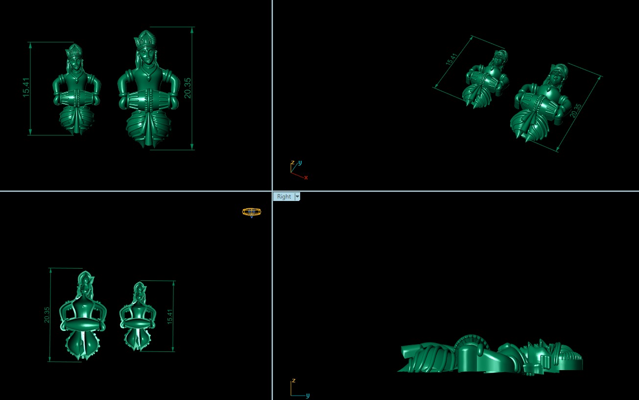  24 high-quality STL files of mixed jewelry designs 3D print model_6