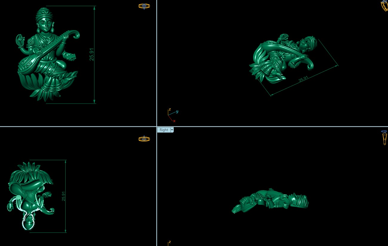  24 high-quality STL files of mixed jewelry designs 3D print model_22