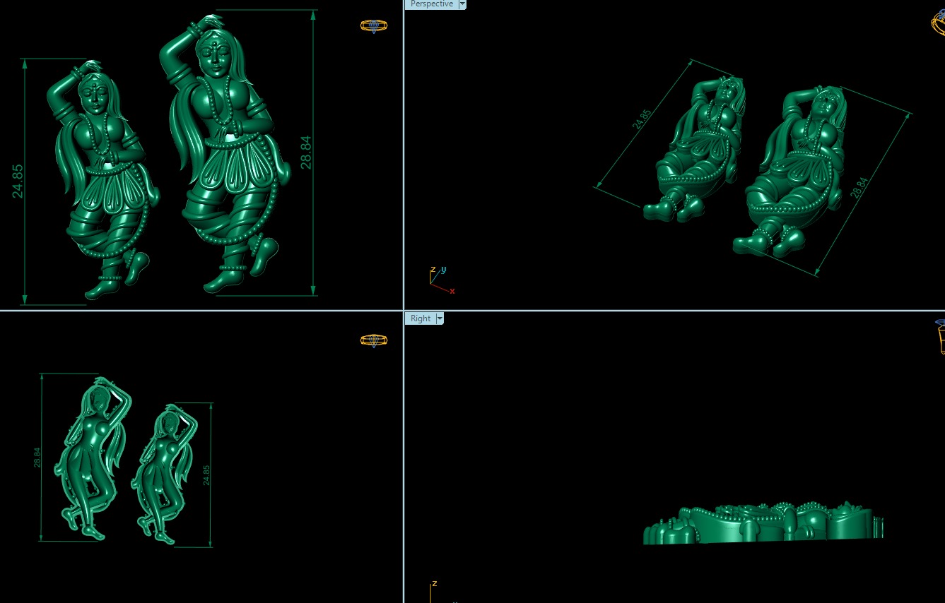  24 high-quality STL files of mixed jewelry designs 3D print model_11