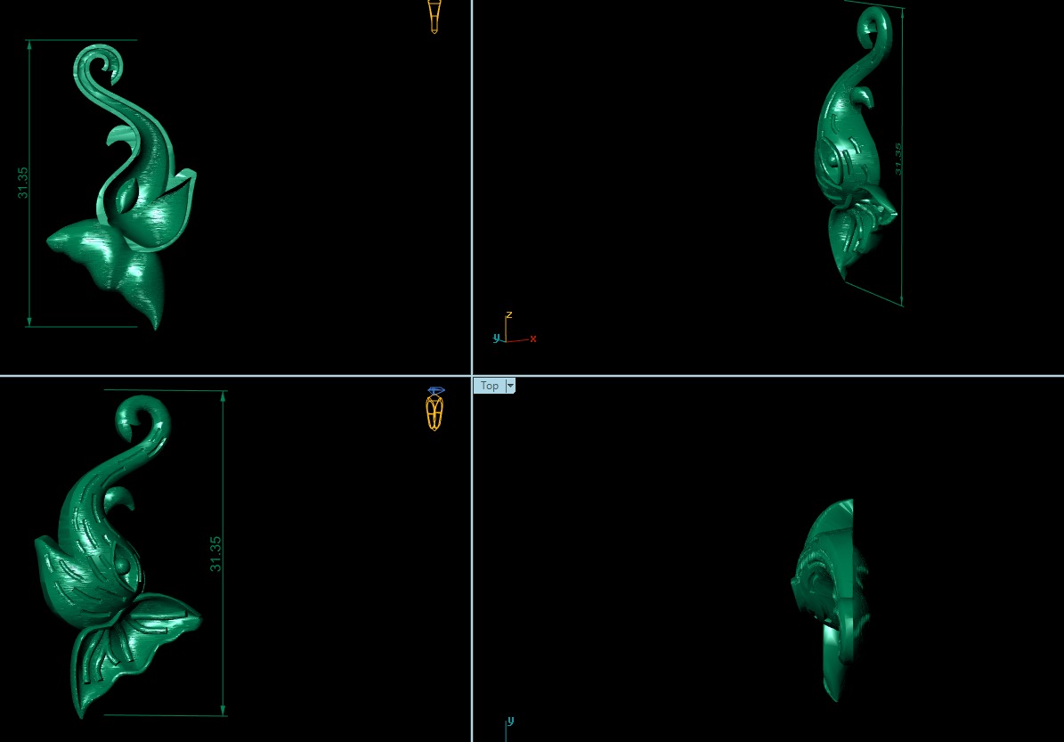  24 high-quality STL files of mixed jewelry designs 3D print model_17