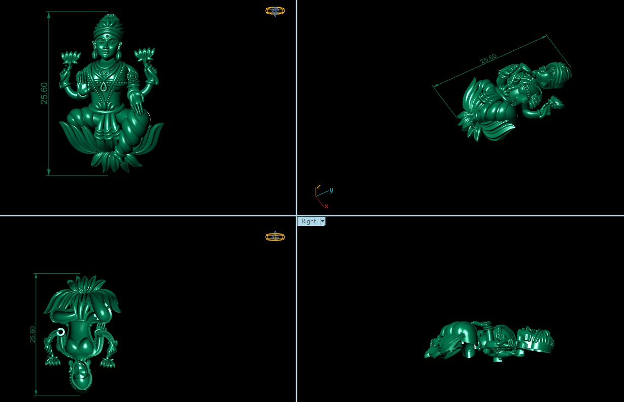  24 high-quality STL files of mixed jewelry designs 3D print model_23