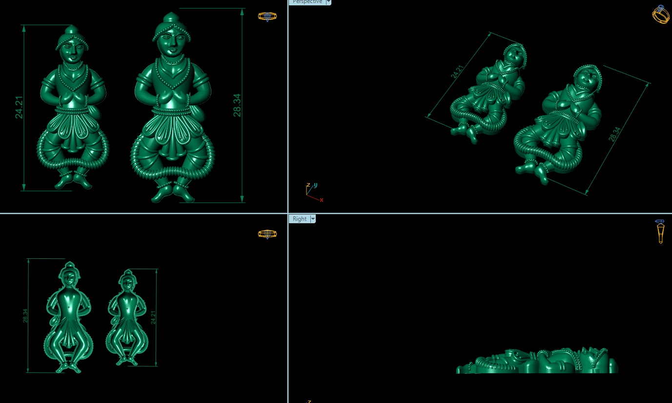  24 high-quality STL files of mixed jewelry designs 3D print model_9