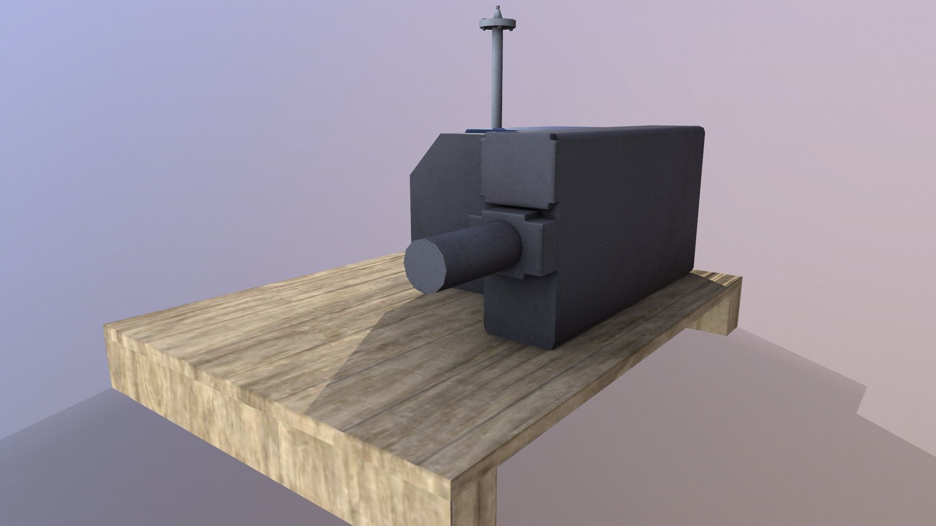 Motor Pump Low-poly 3D model_6