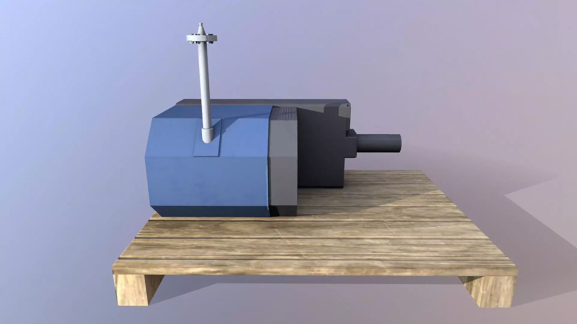 Motor Pump Low-poly 3D model_0