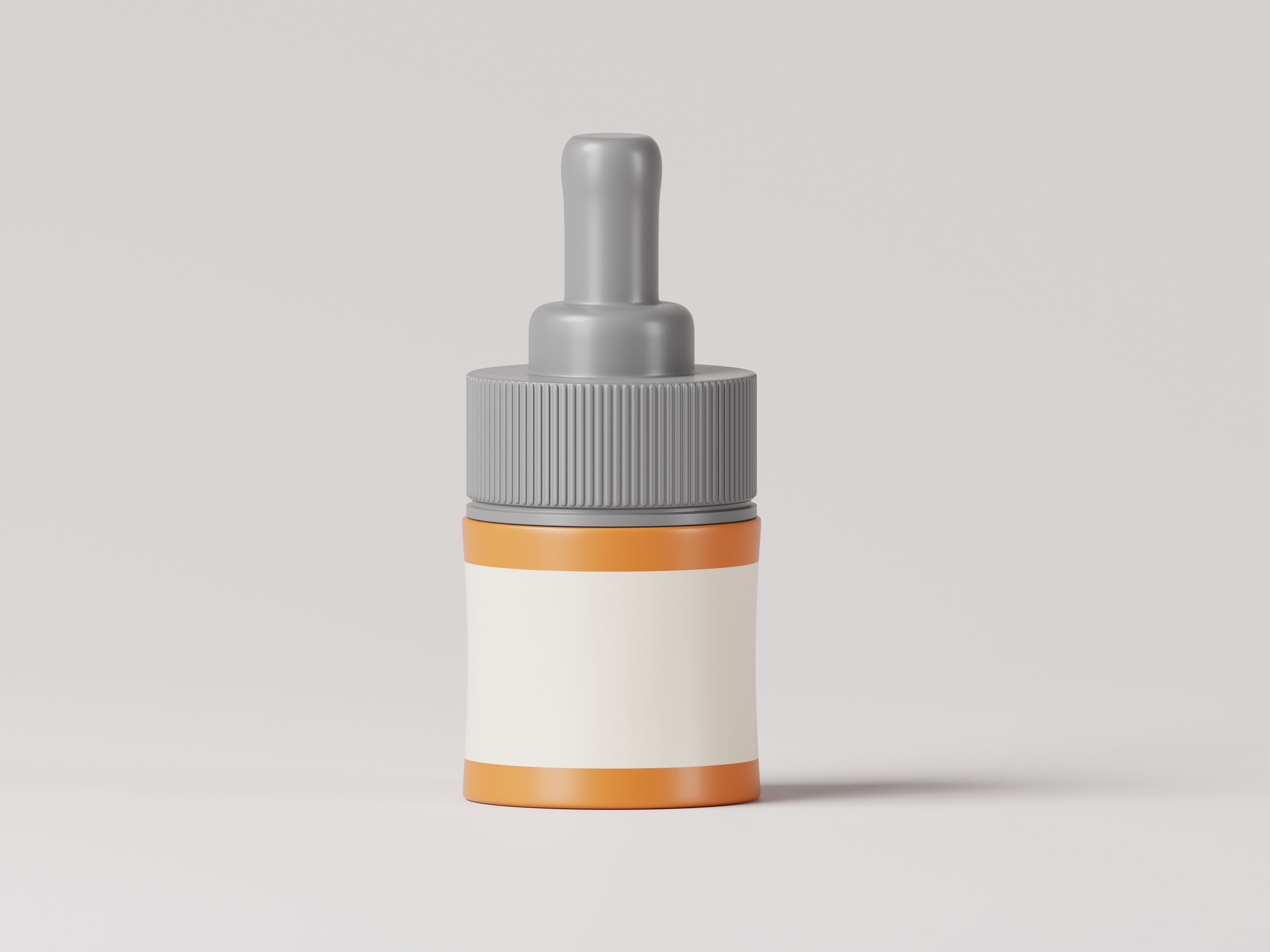 Cosmetic or Medicine Product Dropper Bottle 3D Model Low-poly 3D model_1