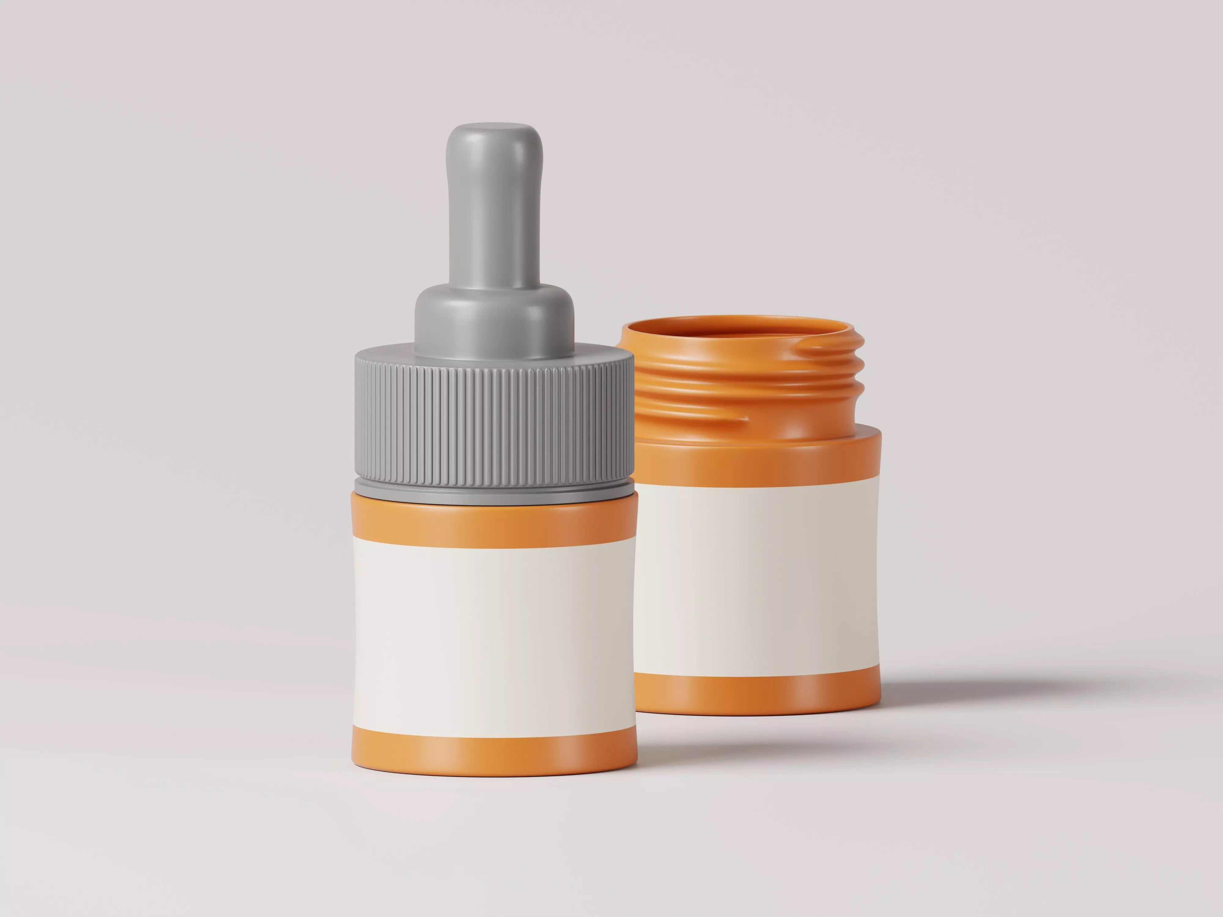 Cosmetic or Medicine Product Dropper Bottle 3D Model Low-poly 3D model_0