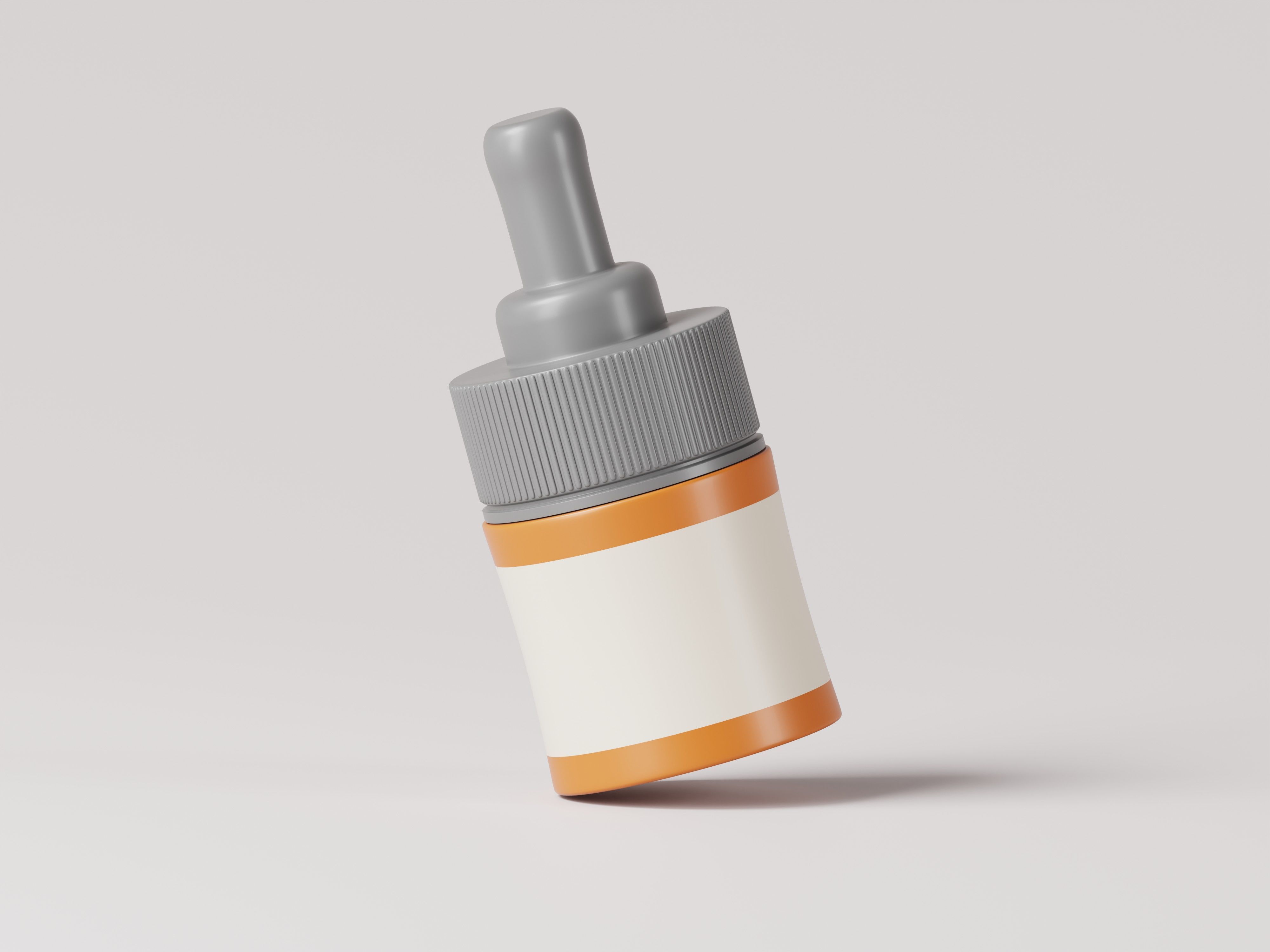 Cosmetic or Medicine Product Dropper Bottle 3D Model Low-poly 3D model_6
