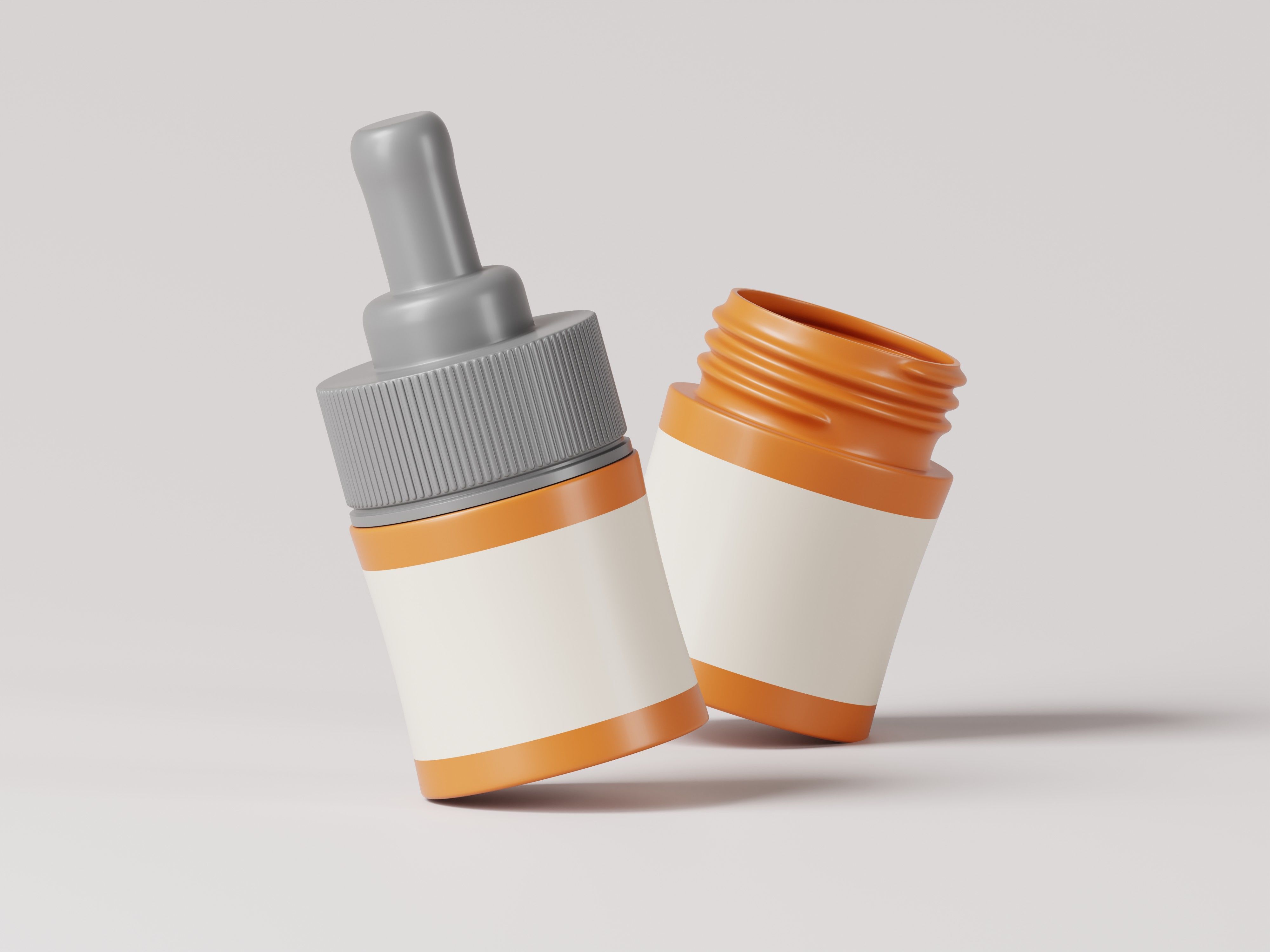 Cosmetic or Medicine Product Dropper Bottle 3D Model Low-poly 3D model_8