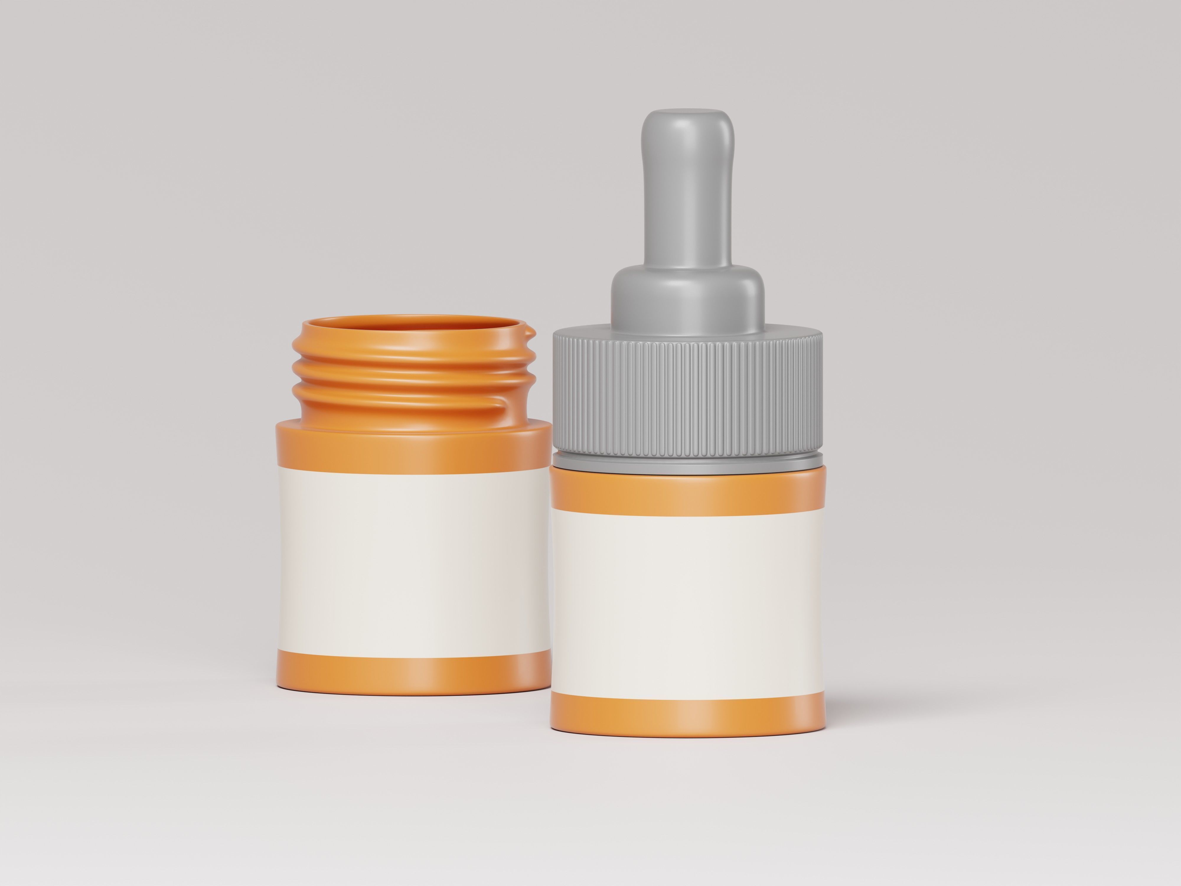 Cosmetic or Medicine Product Dropper Bottle 3D Model Low-poly 3D model_5
