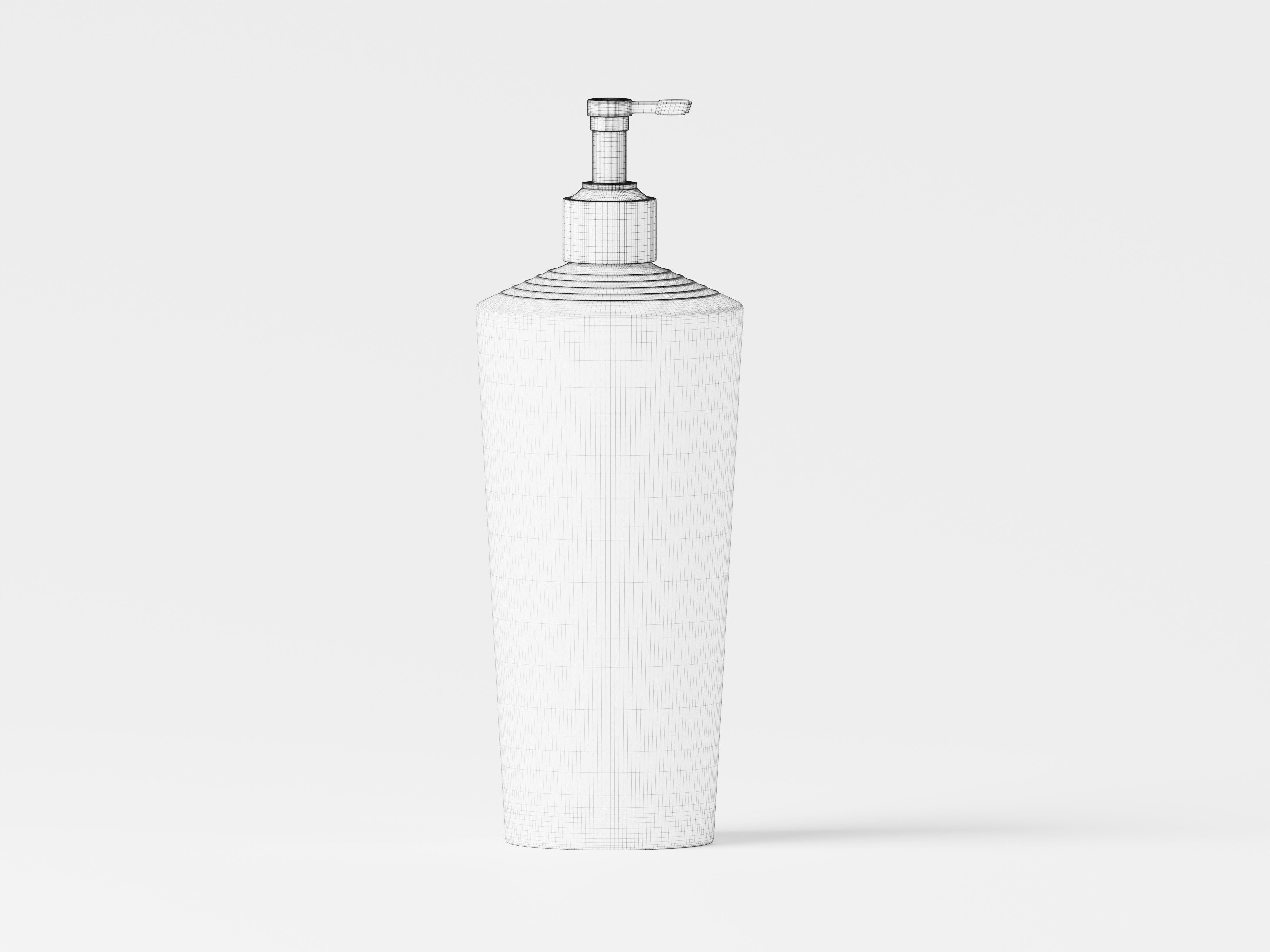 Liquid Cosmetic Product Pump Bottle 3D Model Low-poly 3D model_2