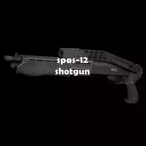 Spas-12 Shotgun 3D Model