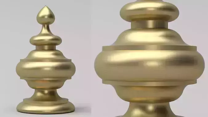 Elegant Gold Finial