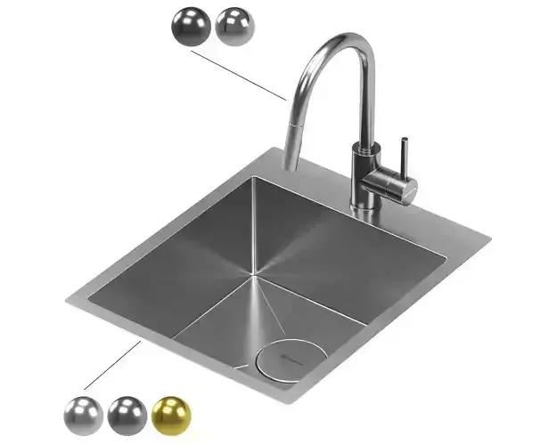 OMOIKIRI Akisame kitchen sink 3D model