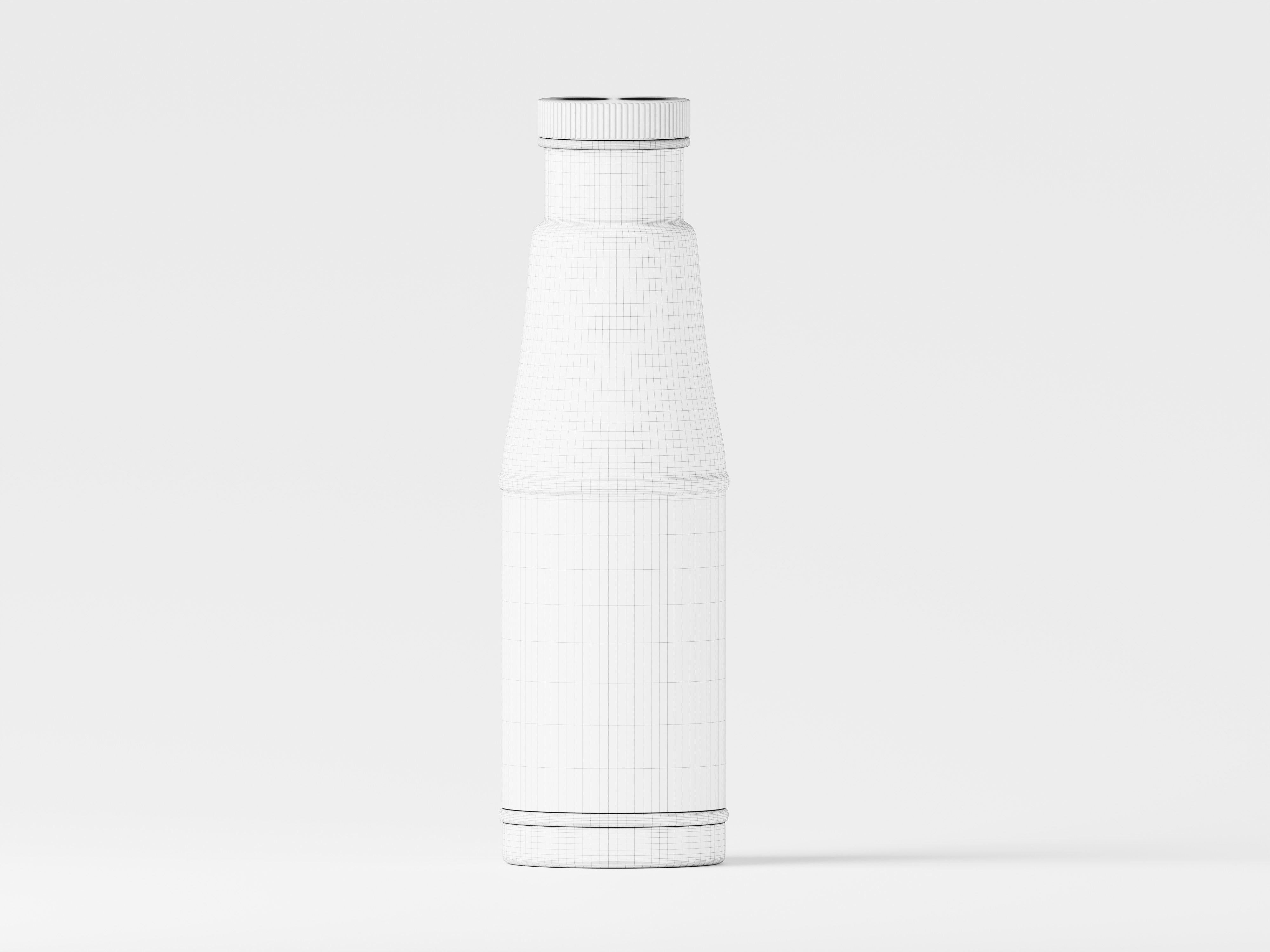 Glass Soda Soft Drink or Water Bottle 3D Model Low-poly 3D model_2