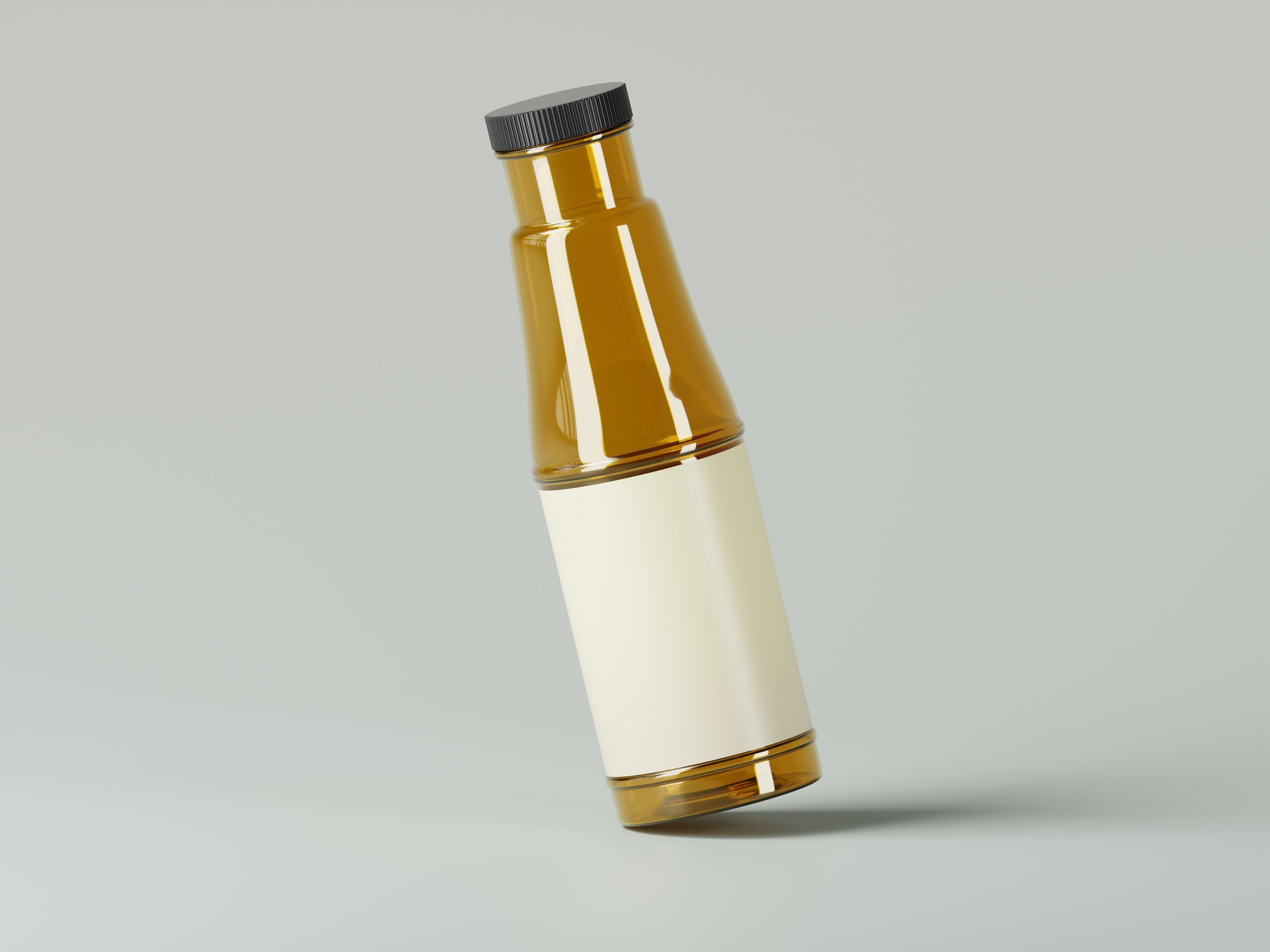 Glass Soda Soft Drink or Water Bottle 3D Model Low-poly 3D model_6