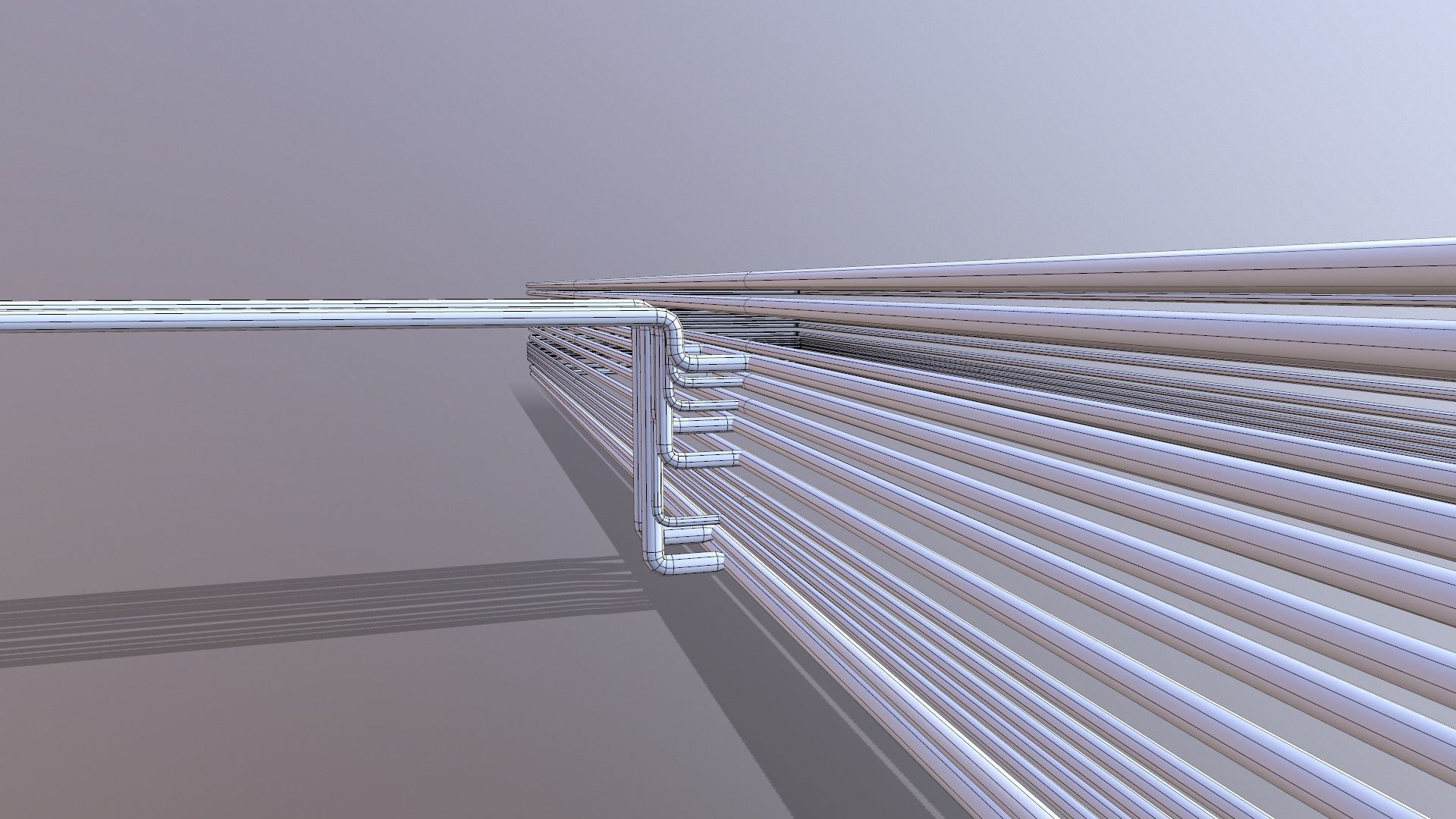 Industrial Pipe Connection Low-poly 3D model_11