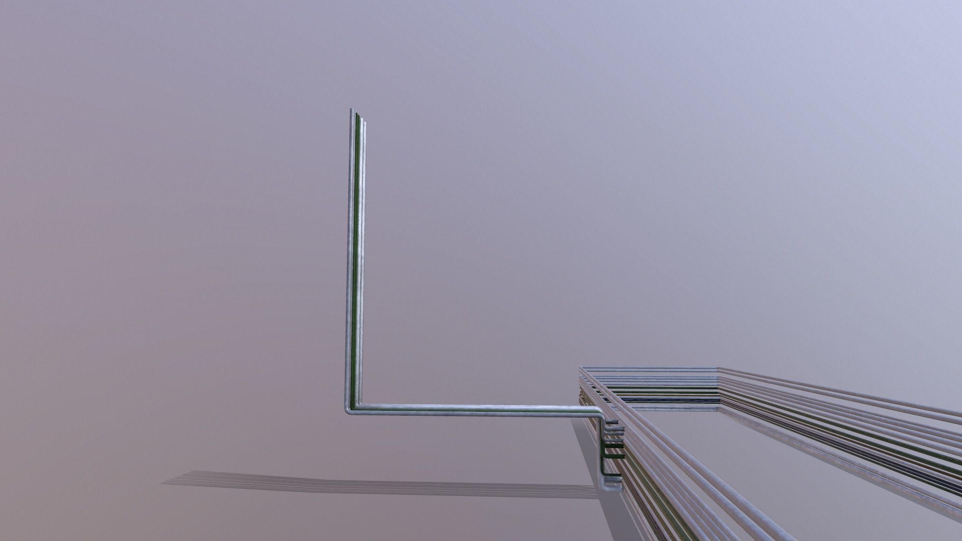 Industrial Pipe Connection Low-poly 3D model_9