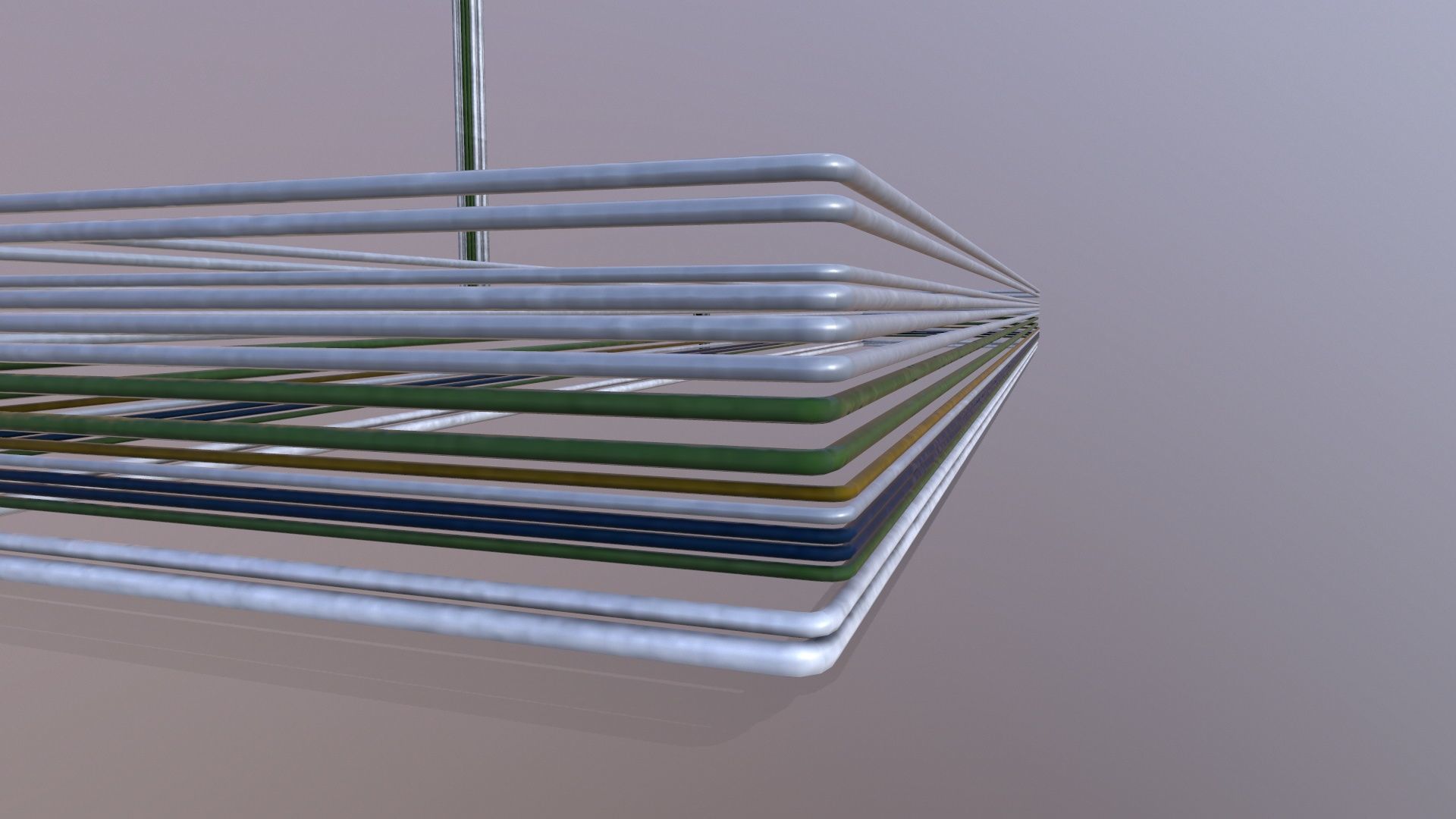 Industrial Pipe Connection Low-poly 3D model_8