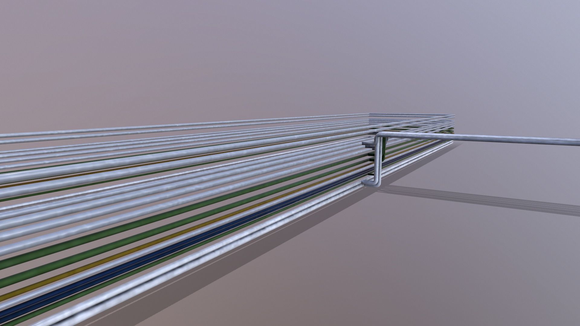 Industrial Pipe Connection Low-poly 3D model_2