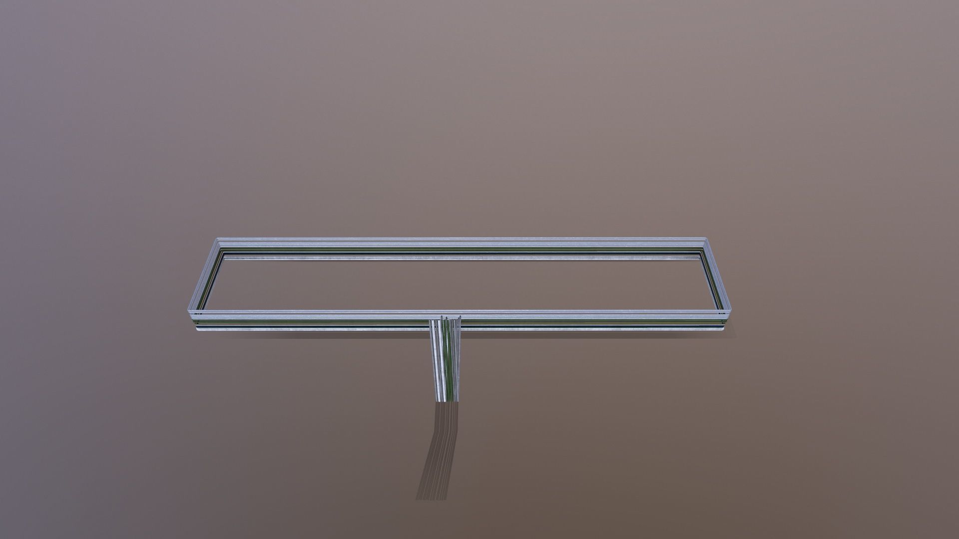 Industrial Pipe Connection Low-poly 3D model_6