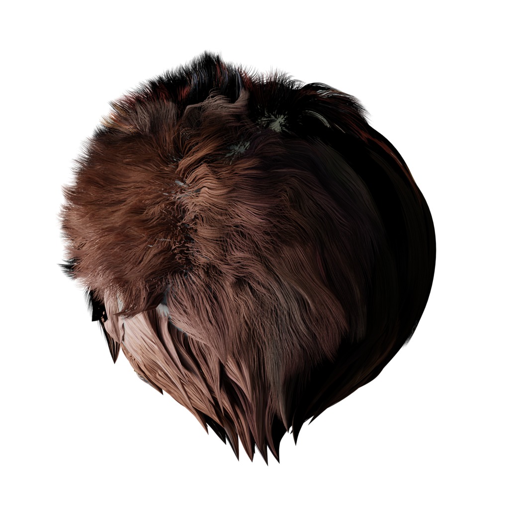 Bush Dog Low-poly 3D model_33