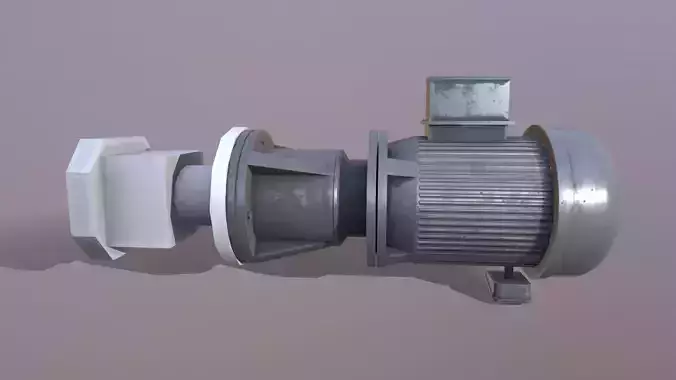 Pump 3D Model Low-poly 3D model