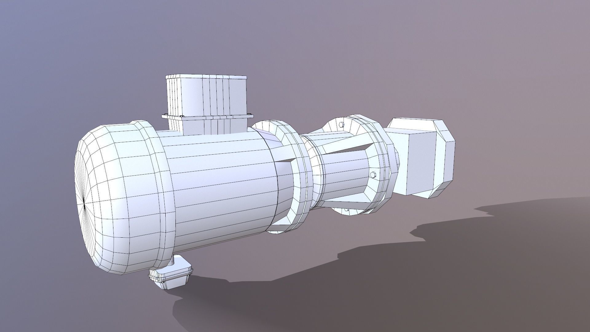 Pump 3D Model Low-poly 3D model_9