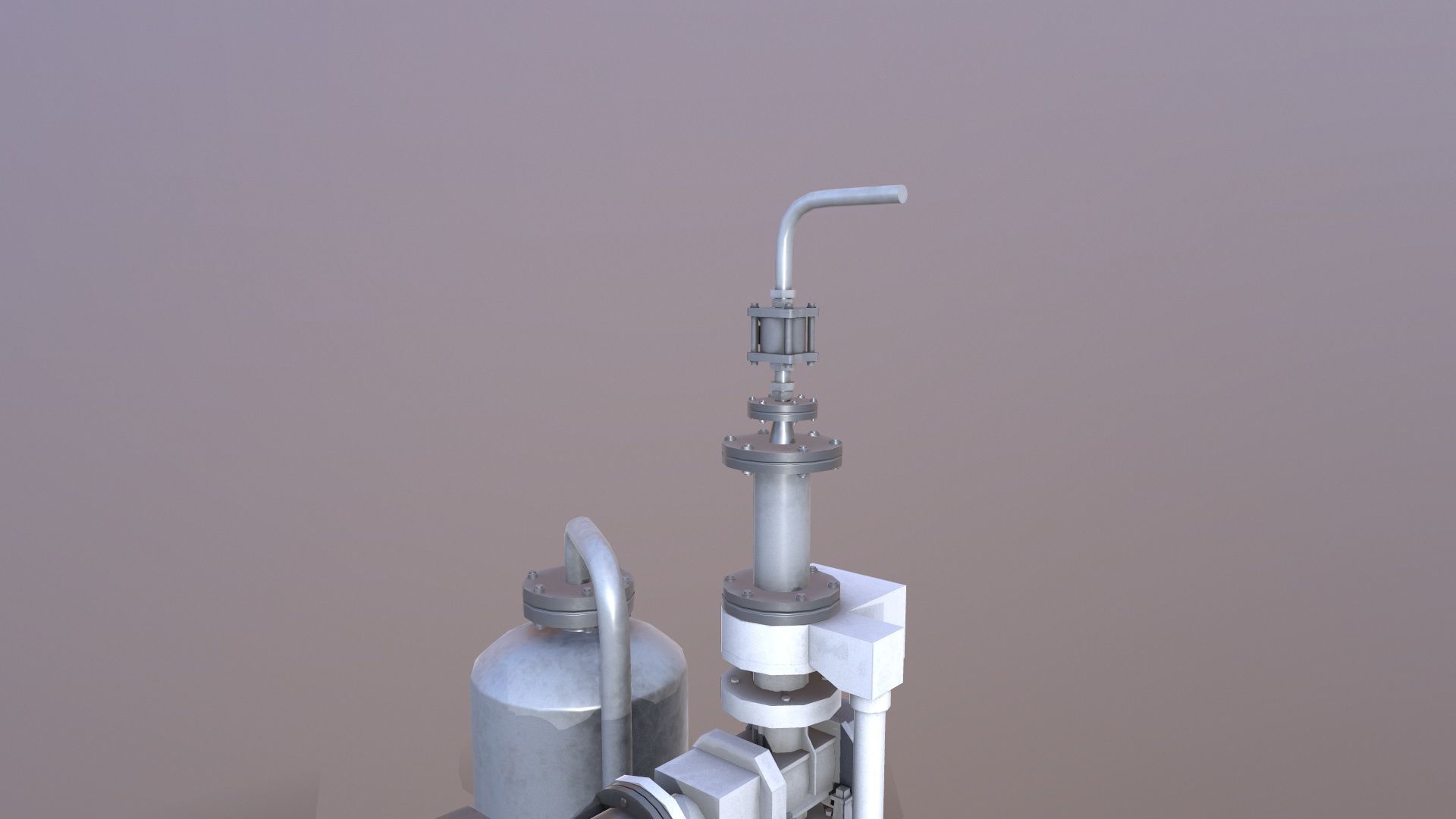 Pump and Tank Low-poly 3D model_12